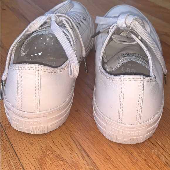 Light Pink Leather Converse 8 - Picture 8 of 8